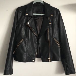 Blank NYC Life Changer MOTO Black Leather Jacket